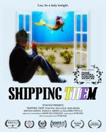 It is a drawn image with someone sitting on a window sill with the window open. The person is sitting sideways with their knees up and their hand pressed on the open window. They are looking out the window. They are wearing a long sleeve t-shirt, blue jeans, and blue-and-white-striped socks. They have short hair spiked in the front.  The scene outside the window displays a mermaid swimming underwater with the seafloor as a desert with green plants and a mountain in the skyline and the sky as the sea. The mermaid has a yellow tail and really long hair flowing in the water.